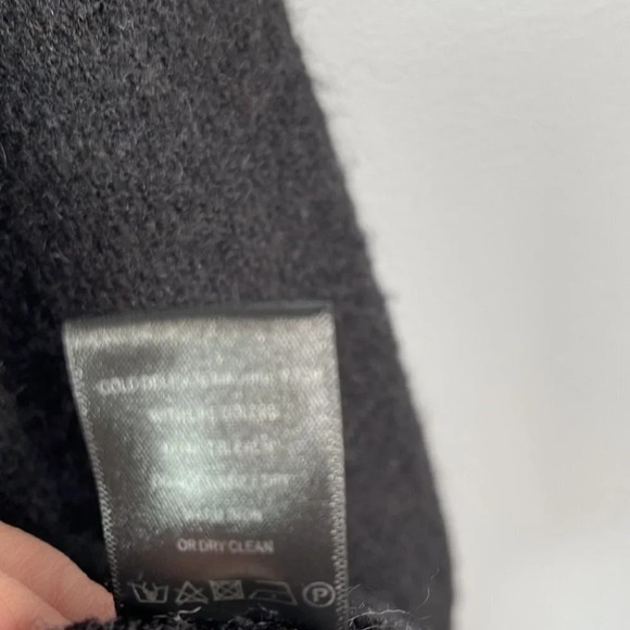 KENDALL & KYLIE Mohair Wool Blend Sweater Cowl Neck Black Off The Shoulder XS - Picture 8 of 11